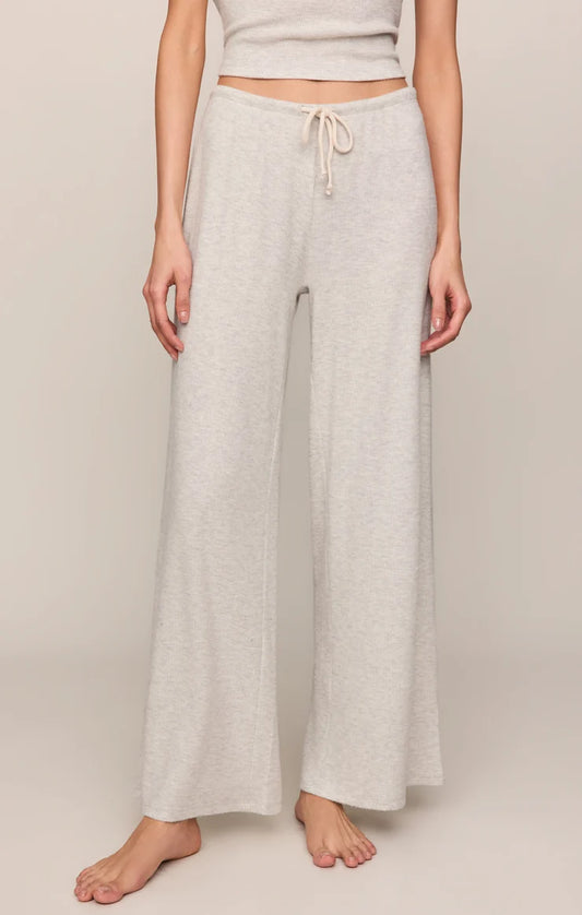 Z Supply Waffle Brushed Thermal Pant - Feather Grey