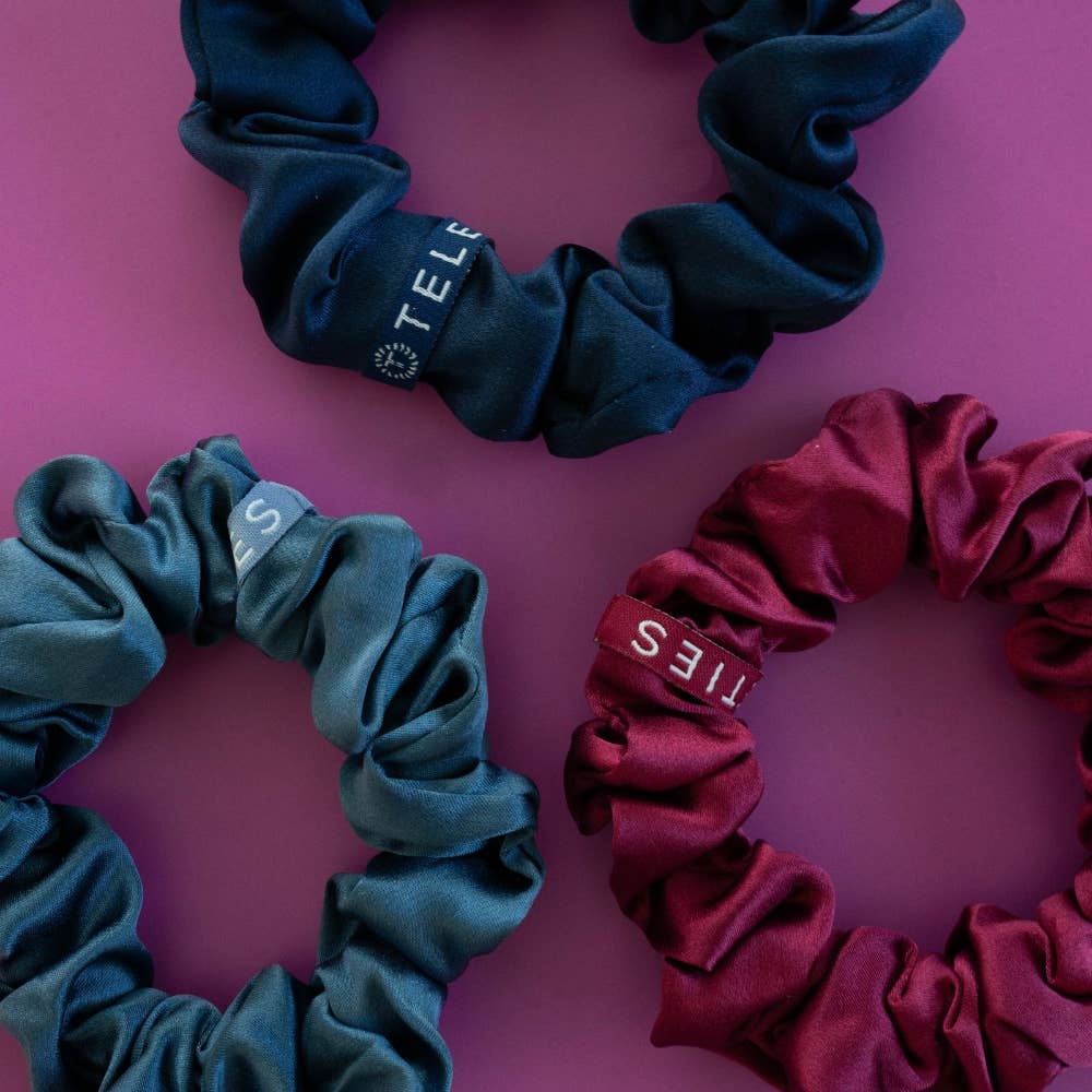 TELETIES - Autumn Assortments Large Silk Scrunchie