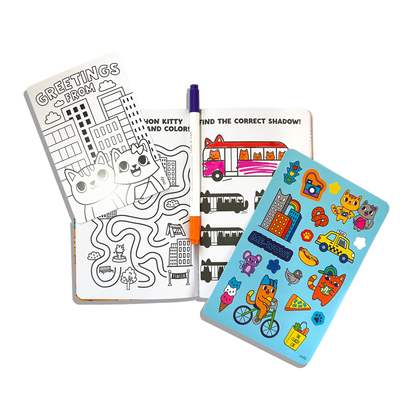 OOLY - Let's Go! Activity & Coloring Kit - Kitty In The City