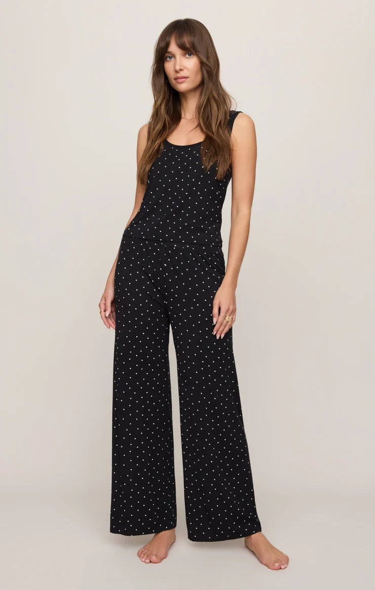 Z Supply Luxe Dot Pants - Black