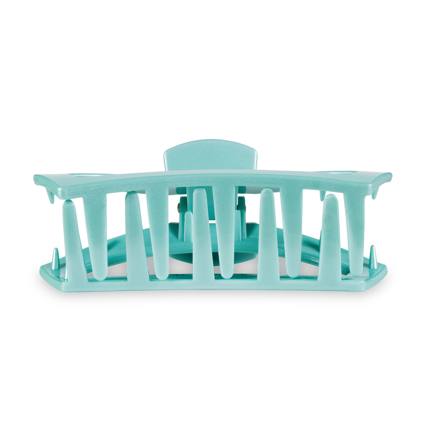 TELETIES - Open Hair Clip | Large | Totally Turquoise
