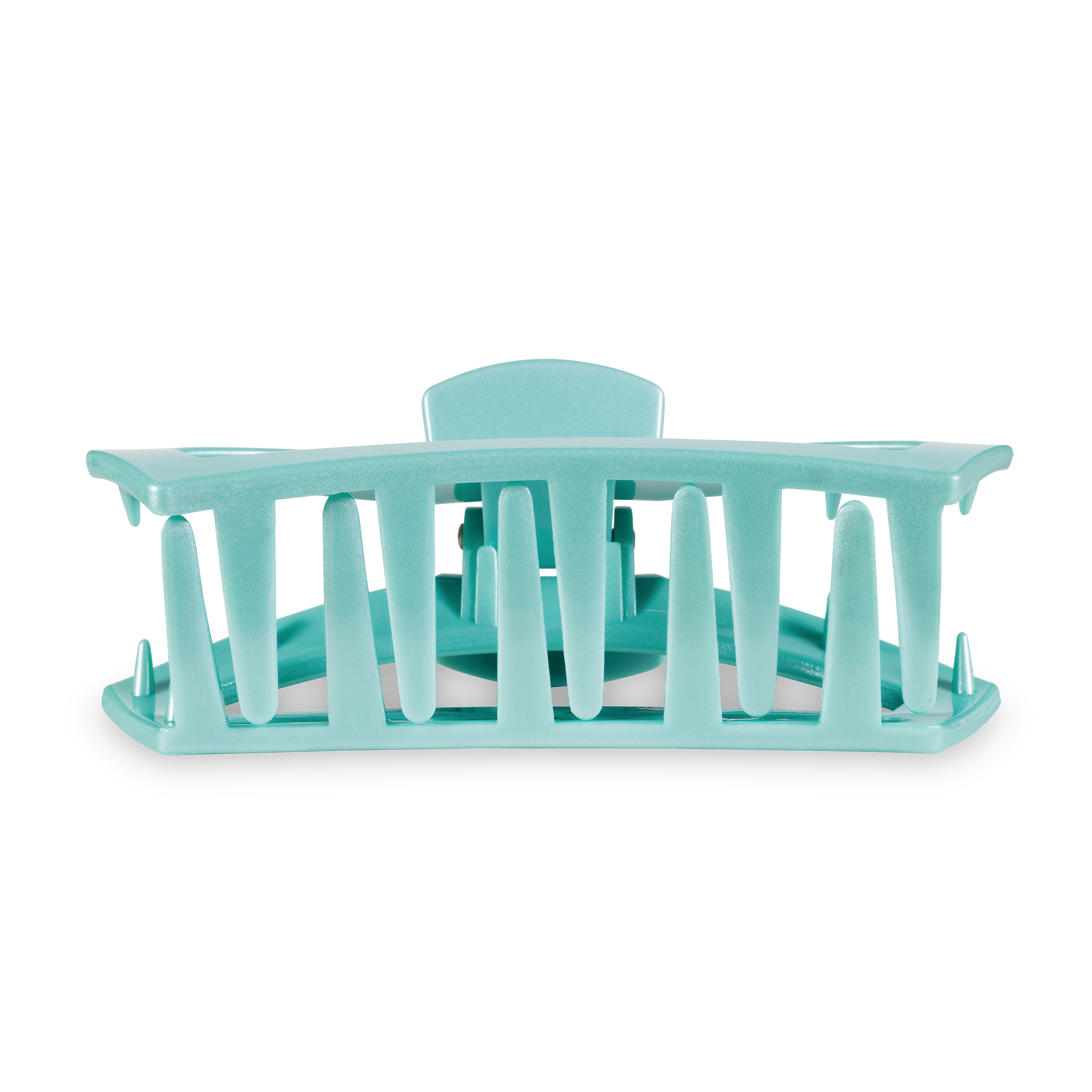 TELETIES - Open Hair Clip | Large | Totally Turquoise