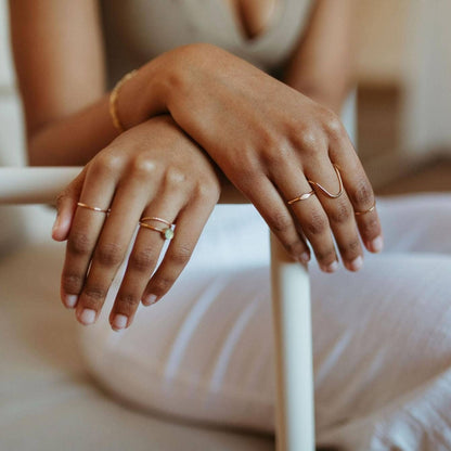 Rising Tide Ring: 14k Gold Fill / 7