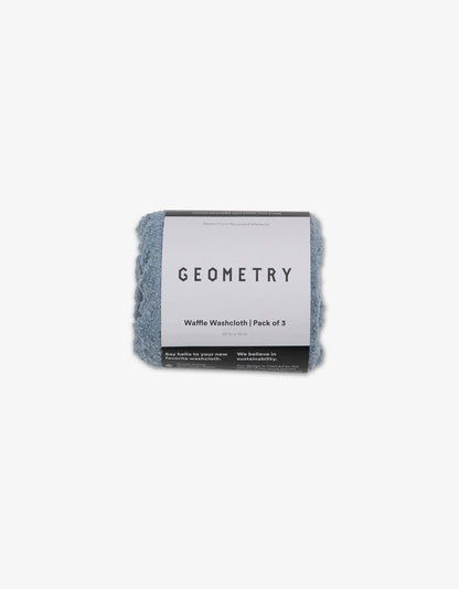 Geometry - Sky Waffle Washcloth Set