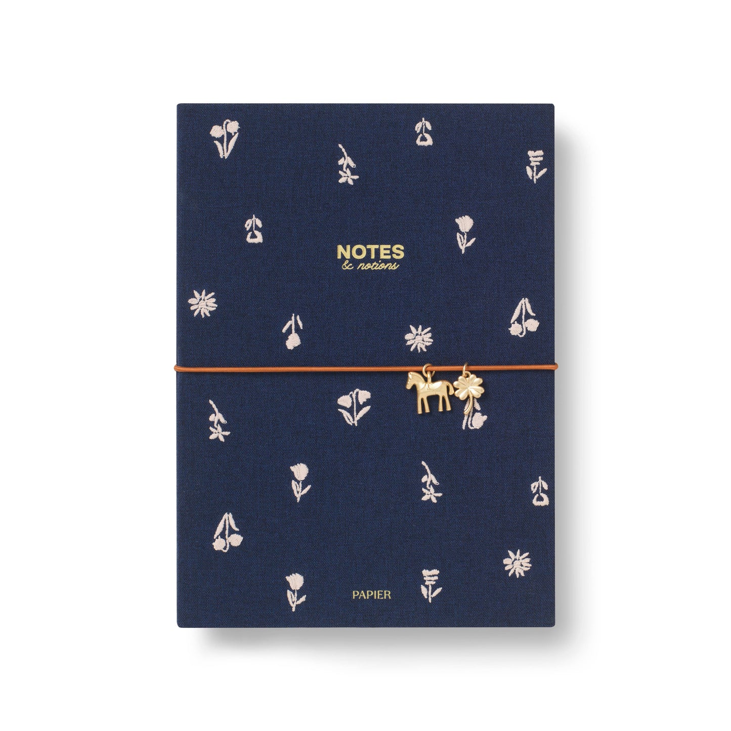 Papier - Fabric Lined Notebook, A5 Softcover - Twilight Blooms