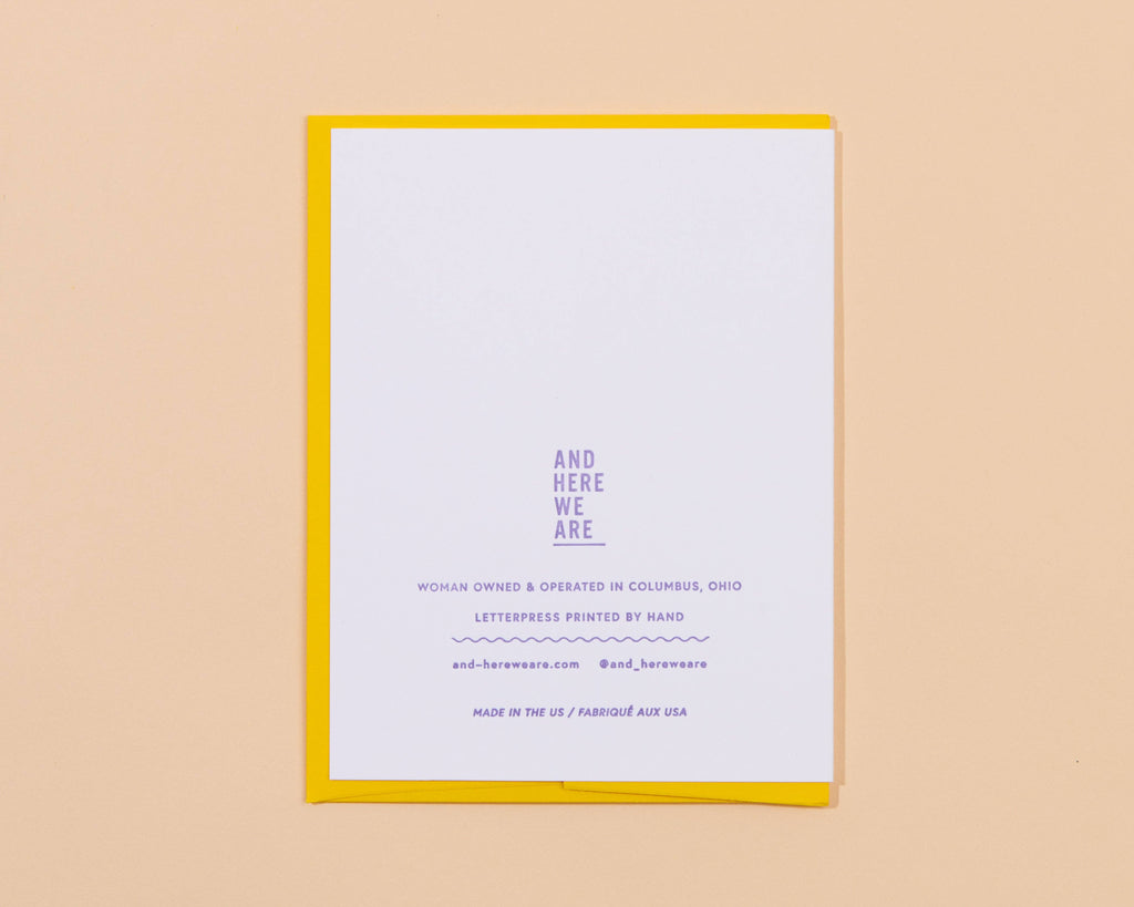 And Here We Are - I'd "I Do" It Again Anniversary Letterpress Greeting Card