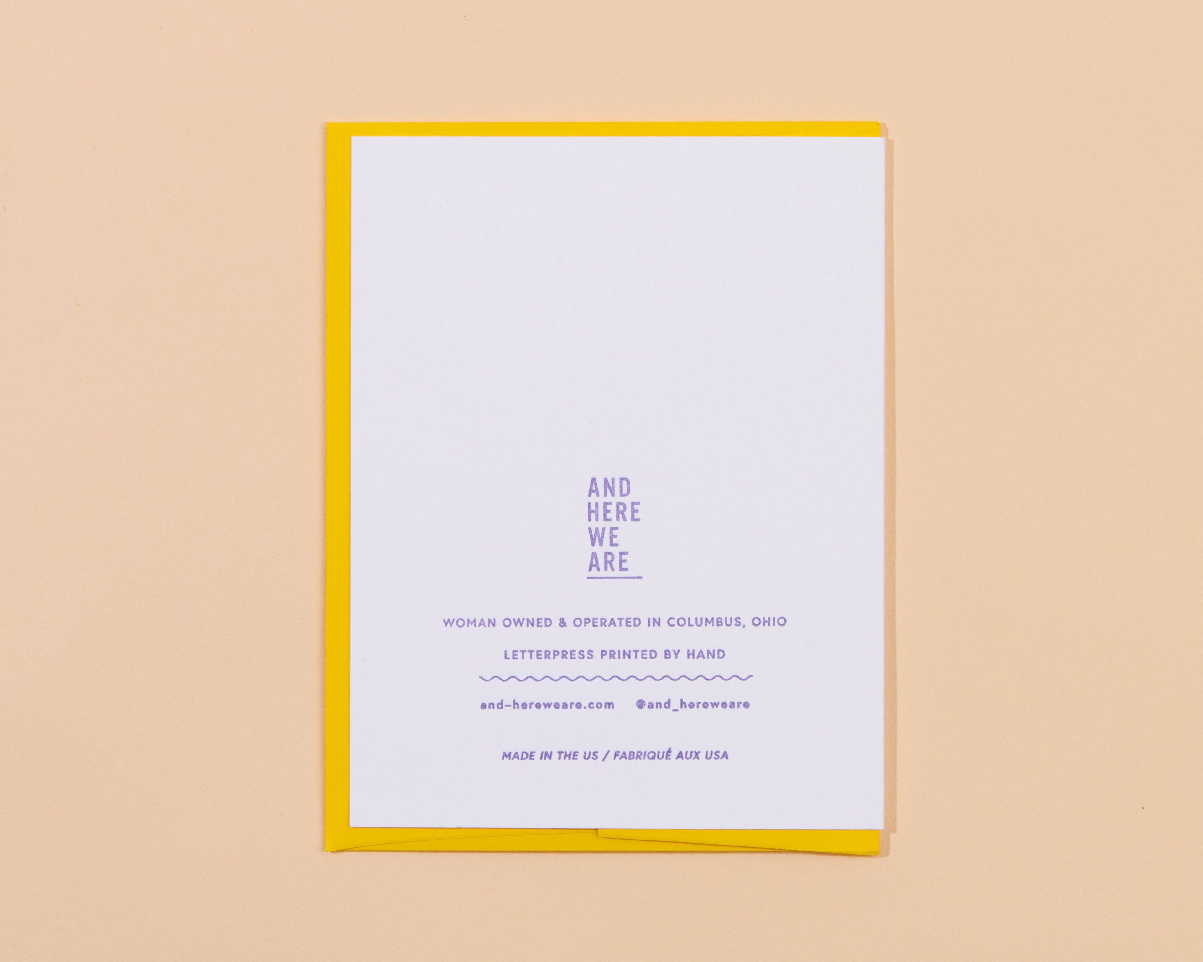 And Here We Are - I'd "I Do" It Again Anniversary Letterpress Greeting Card