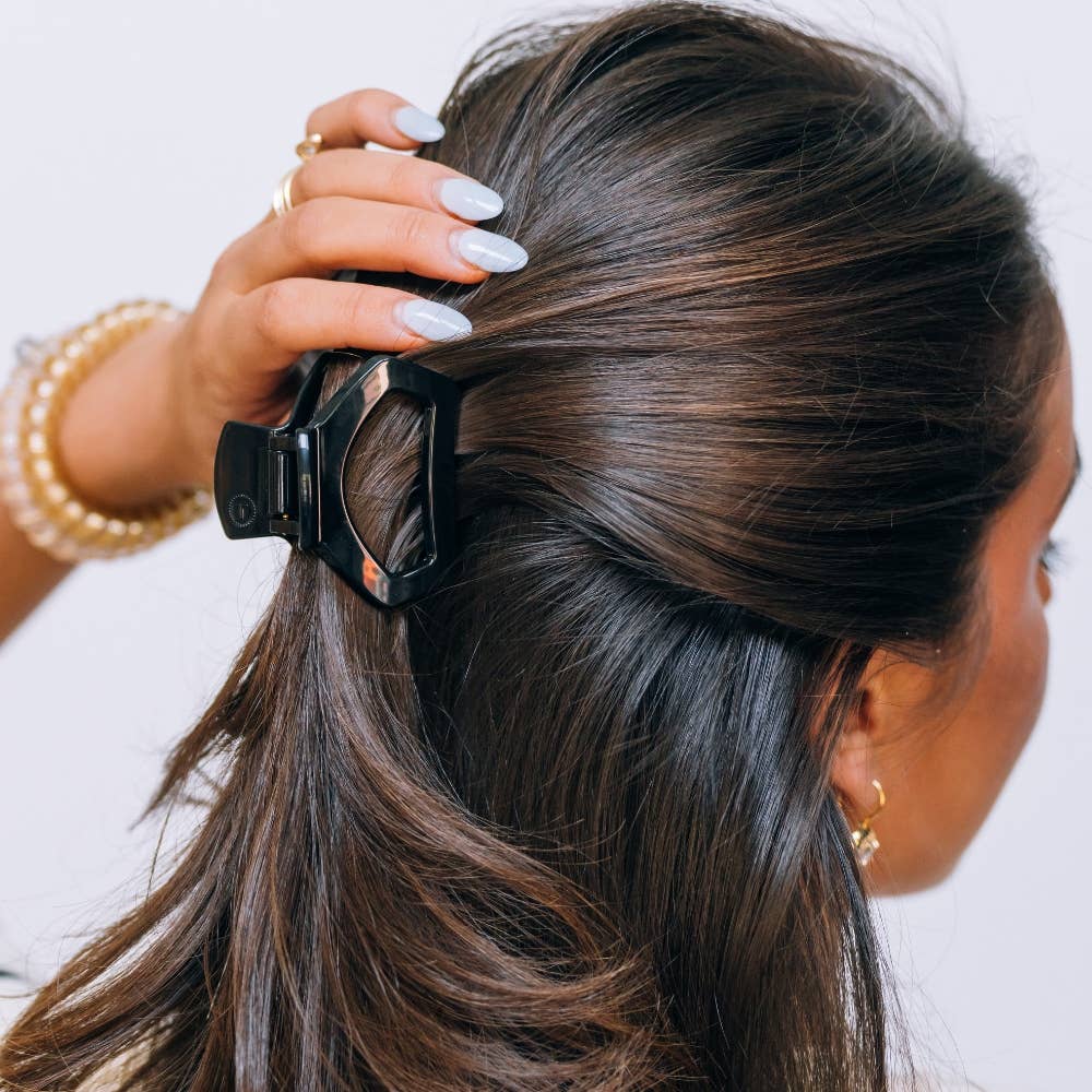 TELETIES - Open Jet Black | Petite | Hair Clip