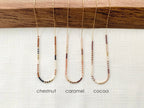 Ocean Breakup - Rich Neutral Seed Bead Necklace