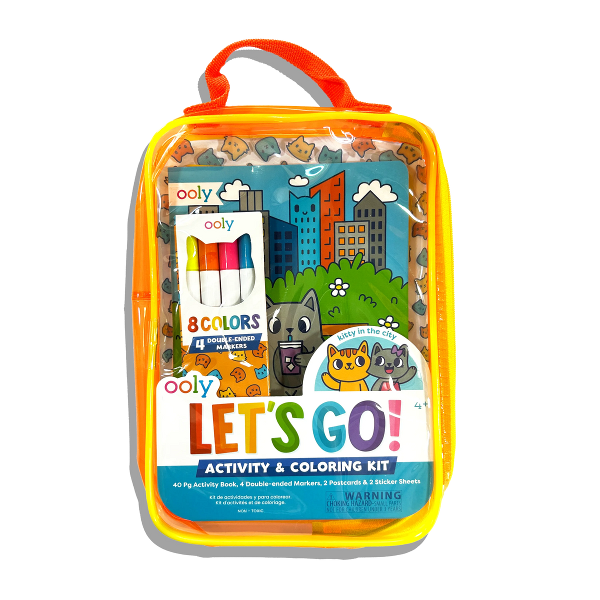 OOLY - Let's Go! Activity & Coloring Kit - Kitty In The City
