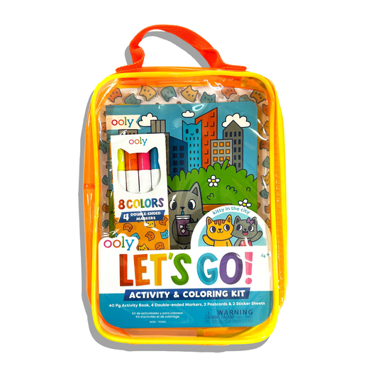 OOLY - Let's Go! Activity & Coloring Kit - Kitty In The City