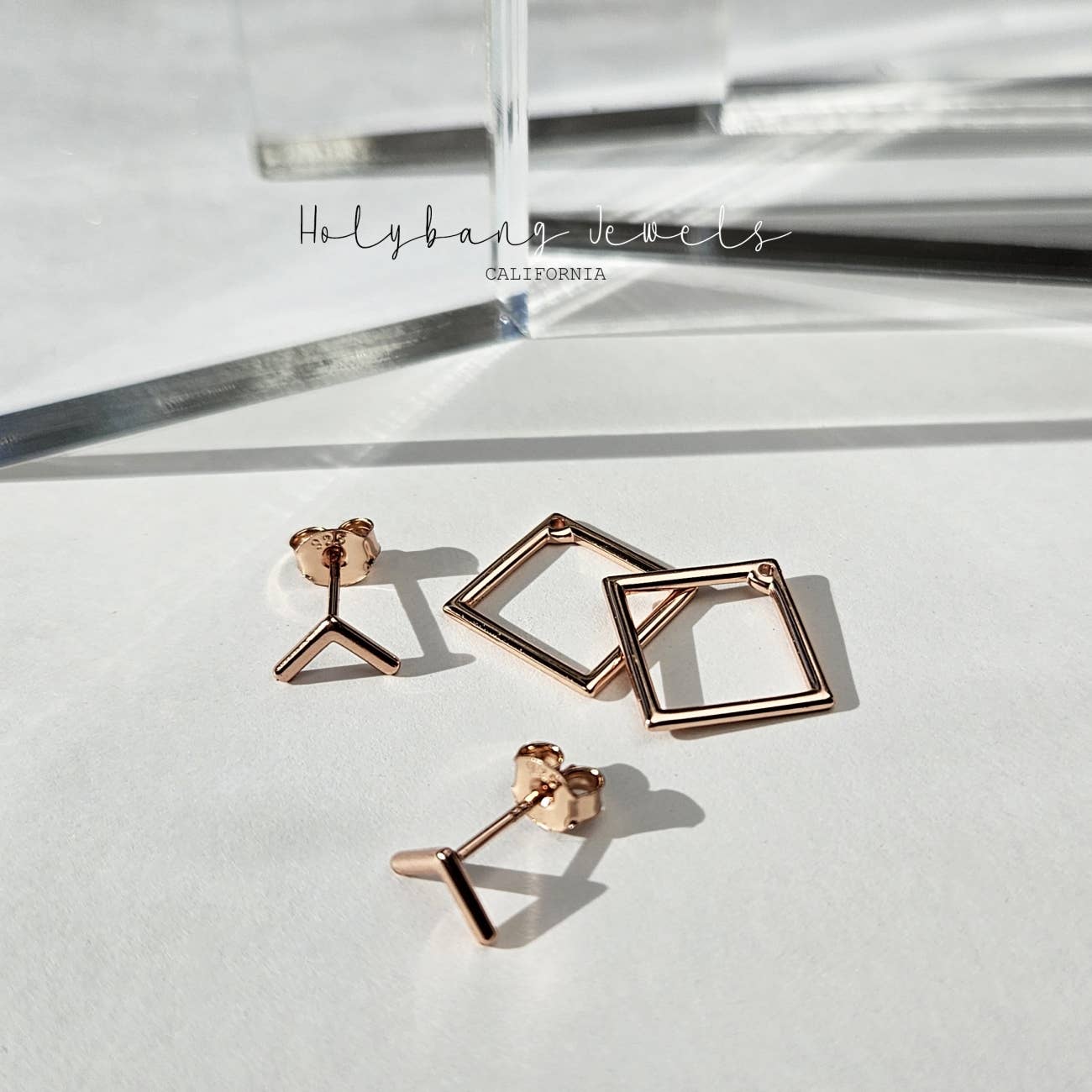 HolyBang Jewels - SQUARE EAR JACKET - E-ST1178