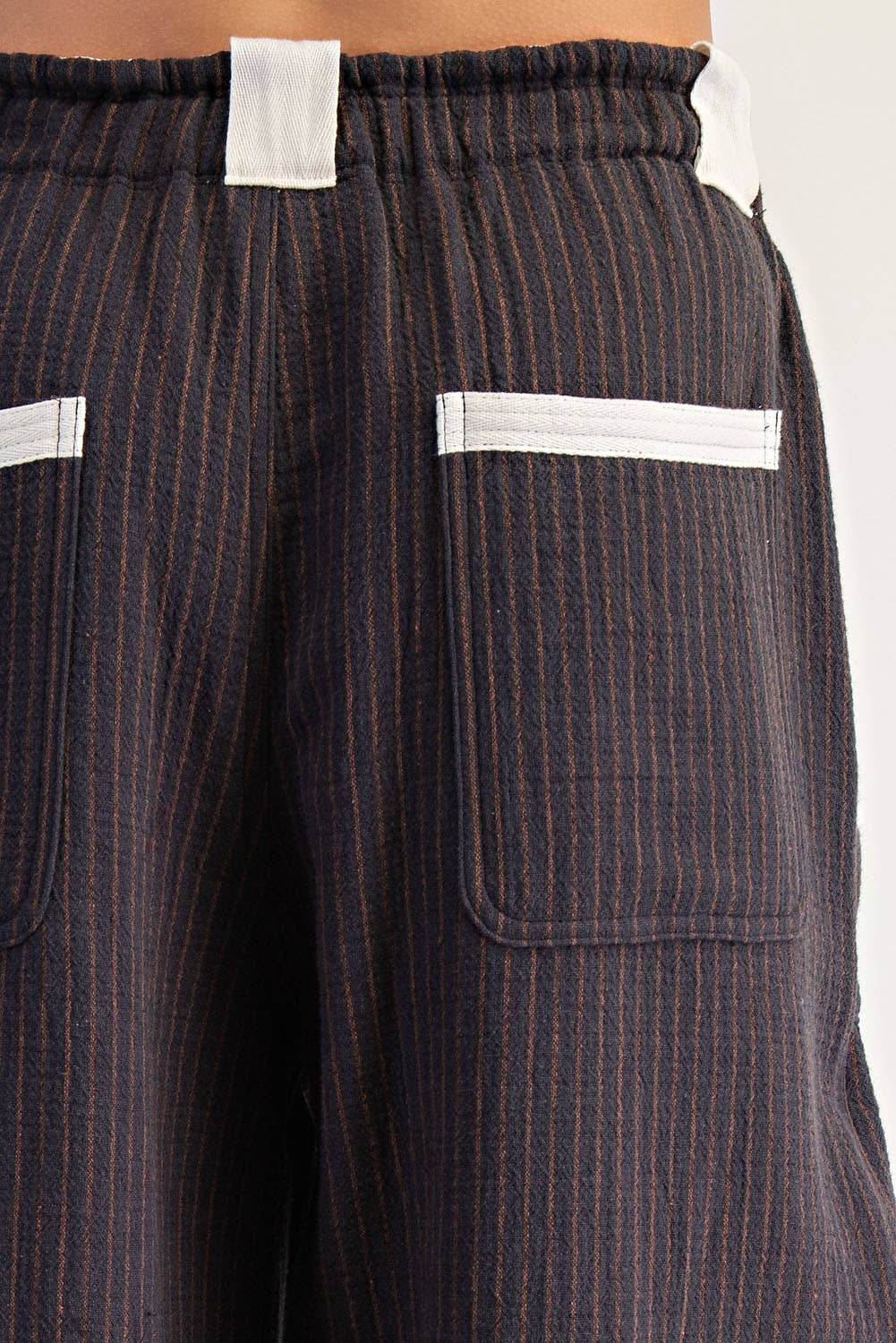 Clara Striped Drawstring Jogger Pants