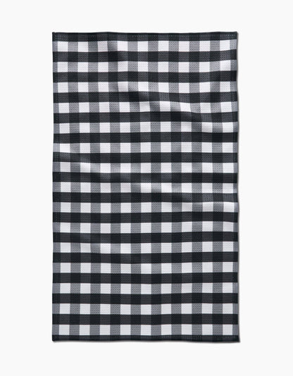 Geometry - Midnight Flannel Tea Towel