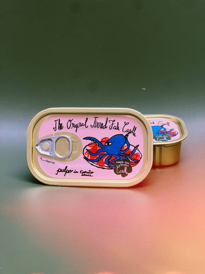 Tinned Candle - Tinned Fish Candle - Pulpo in Tomato Sauce