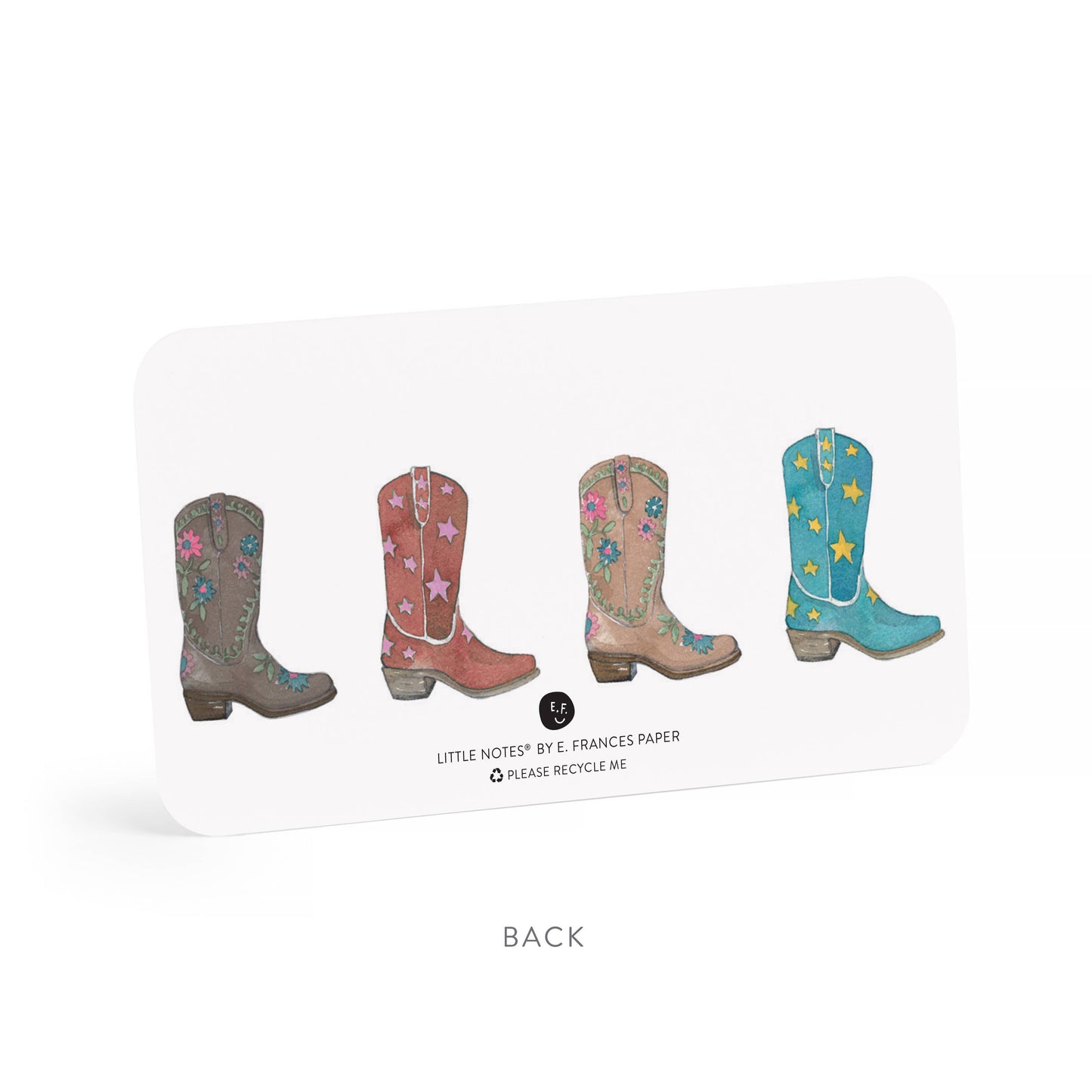 E. Frances Paper - Cowboy Boot Little Notes® NEW 55 Count