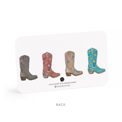 E. Frances Paper - Cowboy Boot Little Notes® NEW 55 Count