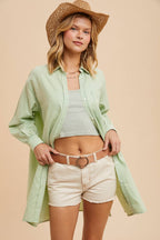 In Loom - LINEN BLEND BUTTON UP