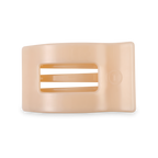 TELETIES - Flat Rectangle Hair Clip | Medium | Almond Beige