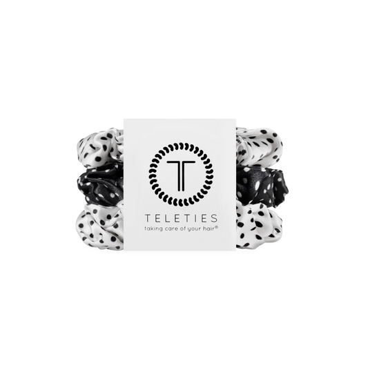 TELETIES - Polka Dot Party Large Silk Scrunchie
