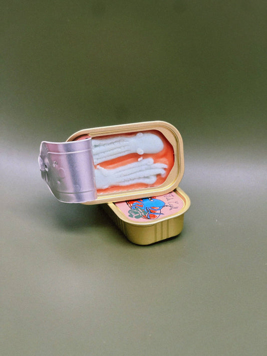 Tinned Candle - Tinned Fish Candle - Pulpo in Tomato Sauce