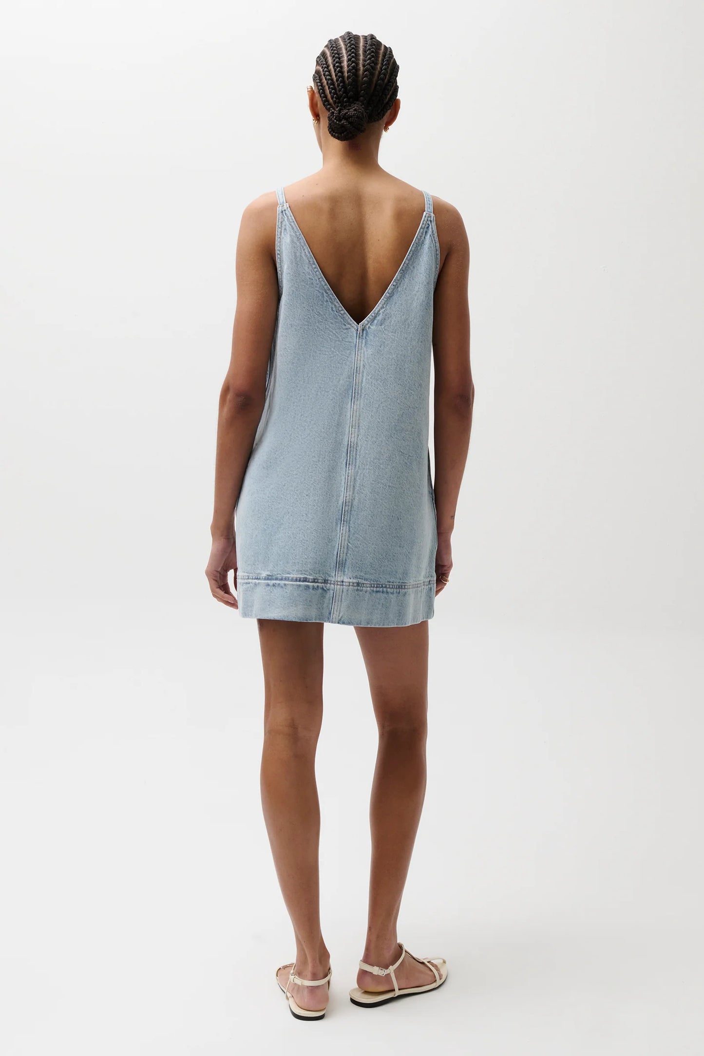 Pistola Tavi Pop Over Denim Dress - Waves