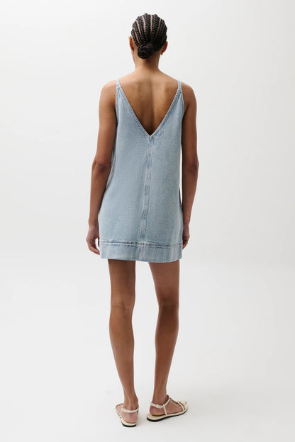 Pistola Tavi Pop Over Denim Dress - Waves