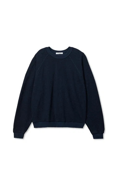 perfectwhitetee - ziggy inside out oversized sweatshirt - navy