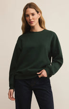 Z Supply Classic Boyfriend Sweatshirt - Garland Green