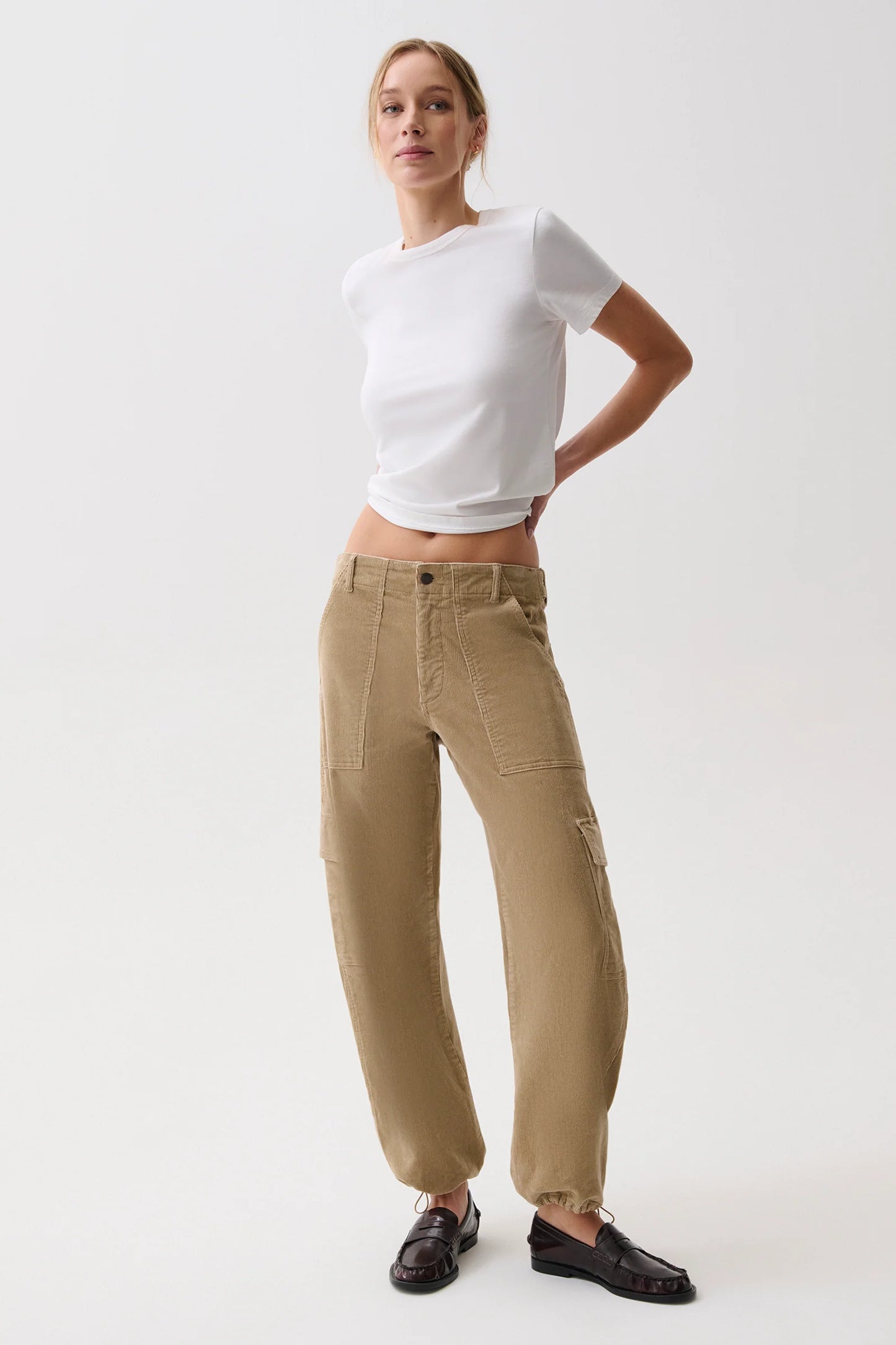 Pistola Honor Utility Cord Cargo Pants - Camel