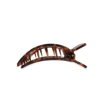 TELETIES - Square Flat Hair Clip | Medium | Tortoise