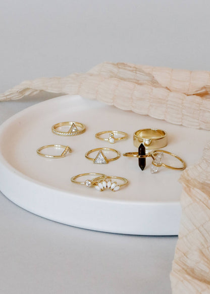 JaxKelly - Gold Rings - Opal Infinity