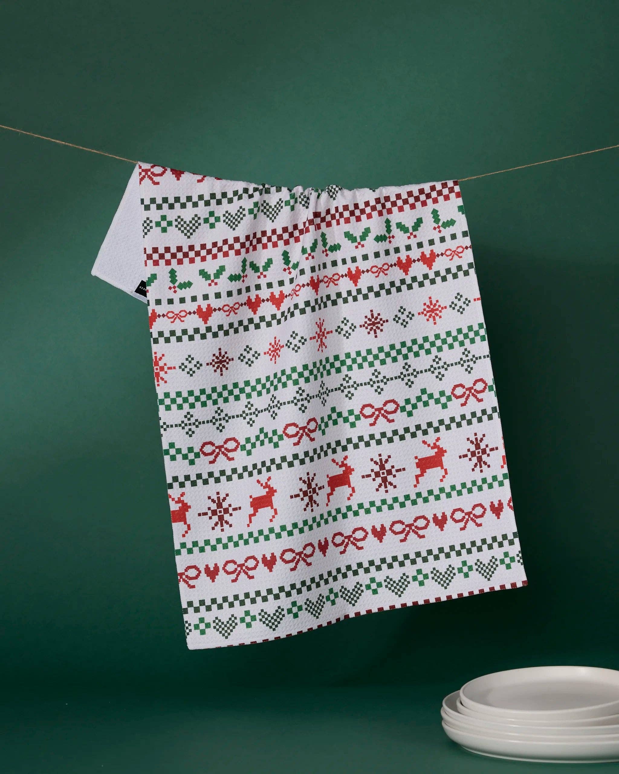 Geometry - Ugly Sweater Day Tea Towel