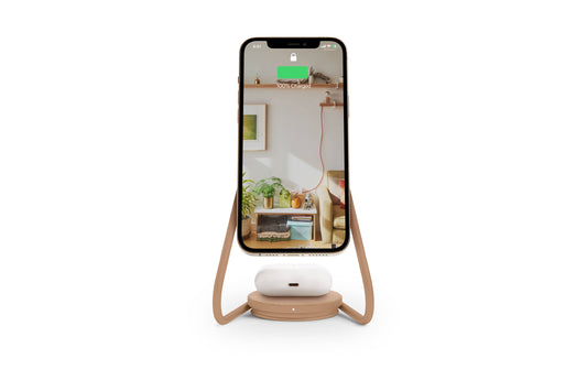 Courant - MAG:2 - Essentials Linen Wireless Charger Stand (Magnetic)