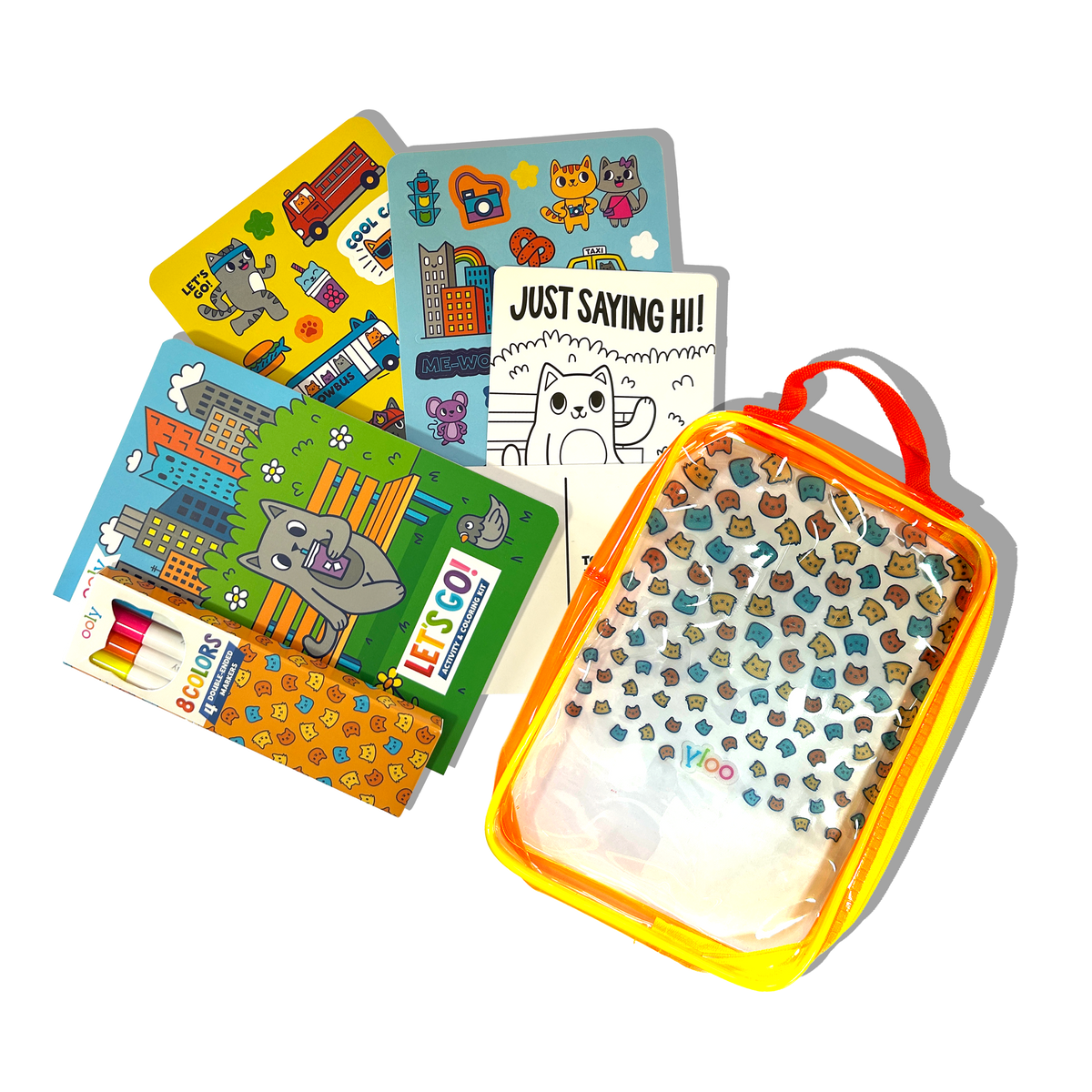 OOLY - Let's Go! Activity & Coloring Kit - Kitty In The City