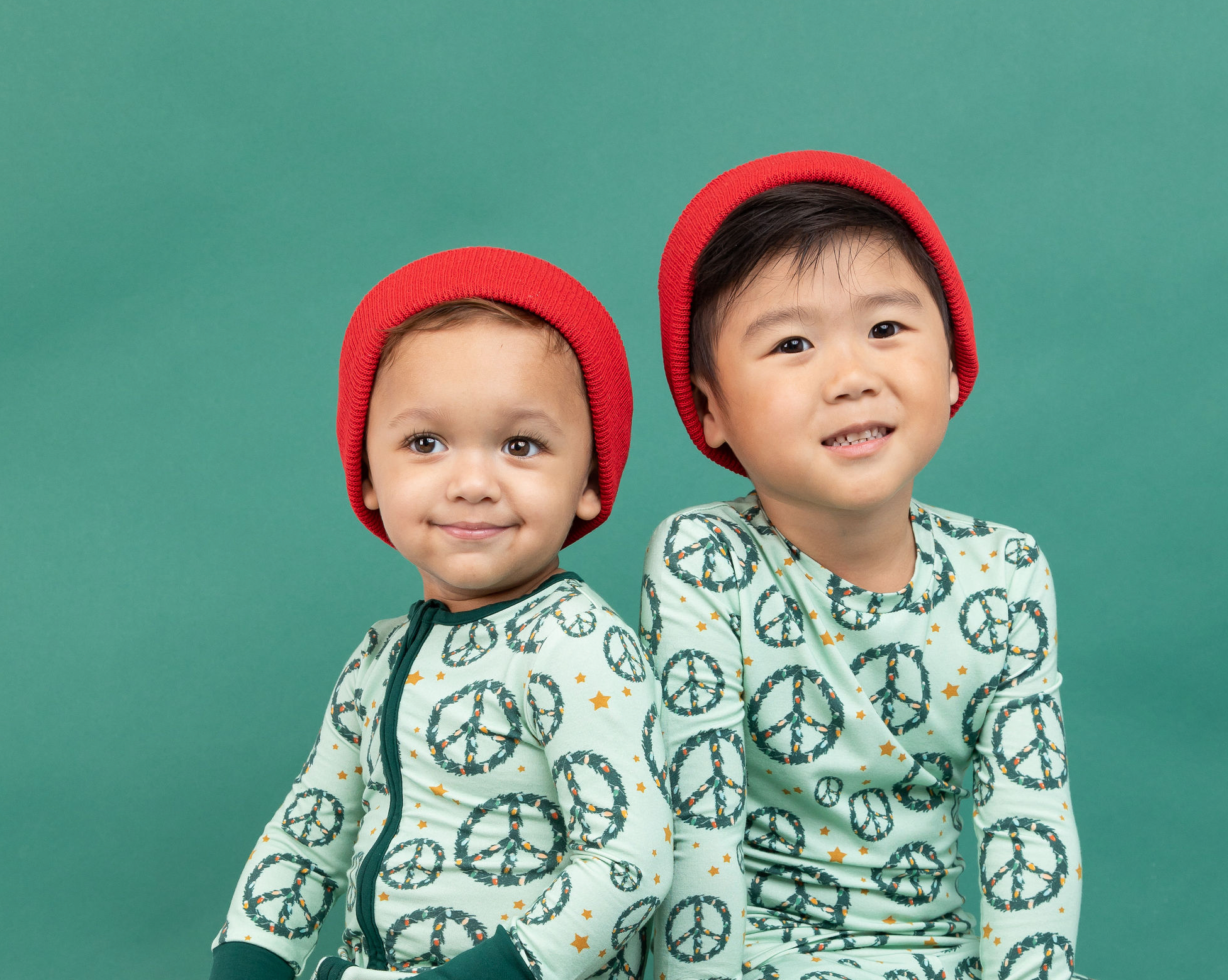 Bird & Bean® - Bamboo Christmas Pajamas - Peace + Joy