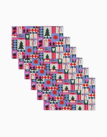 Geometry - Festive Christmas Quilt Not Paper Towel