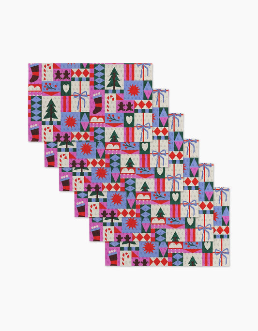 Geometry - Festive Christmas Quilt Not Paper Towel