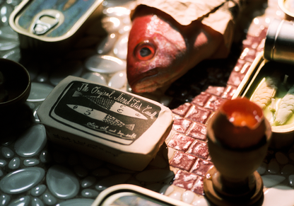 Tinned Candle - Tinned Fish Candle - Olive Oil and Sea Salt