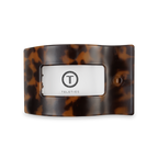 TELETIES - Flat Rectangle Hair Clip | Medium | Tortoise