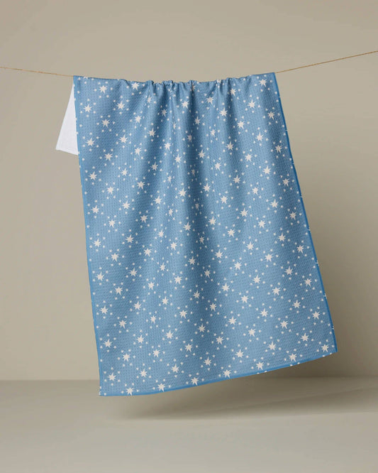 Geometry - Freedom Blue Tea Towel