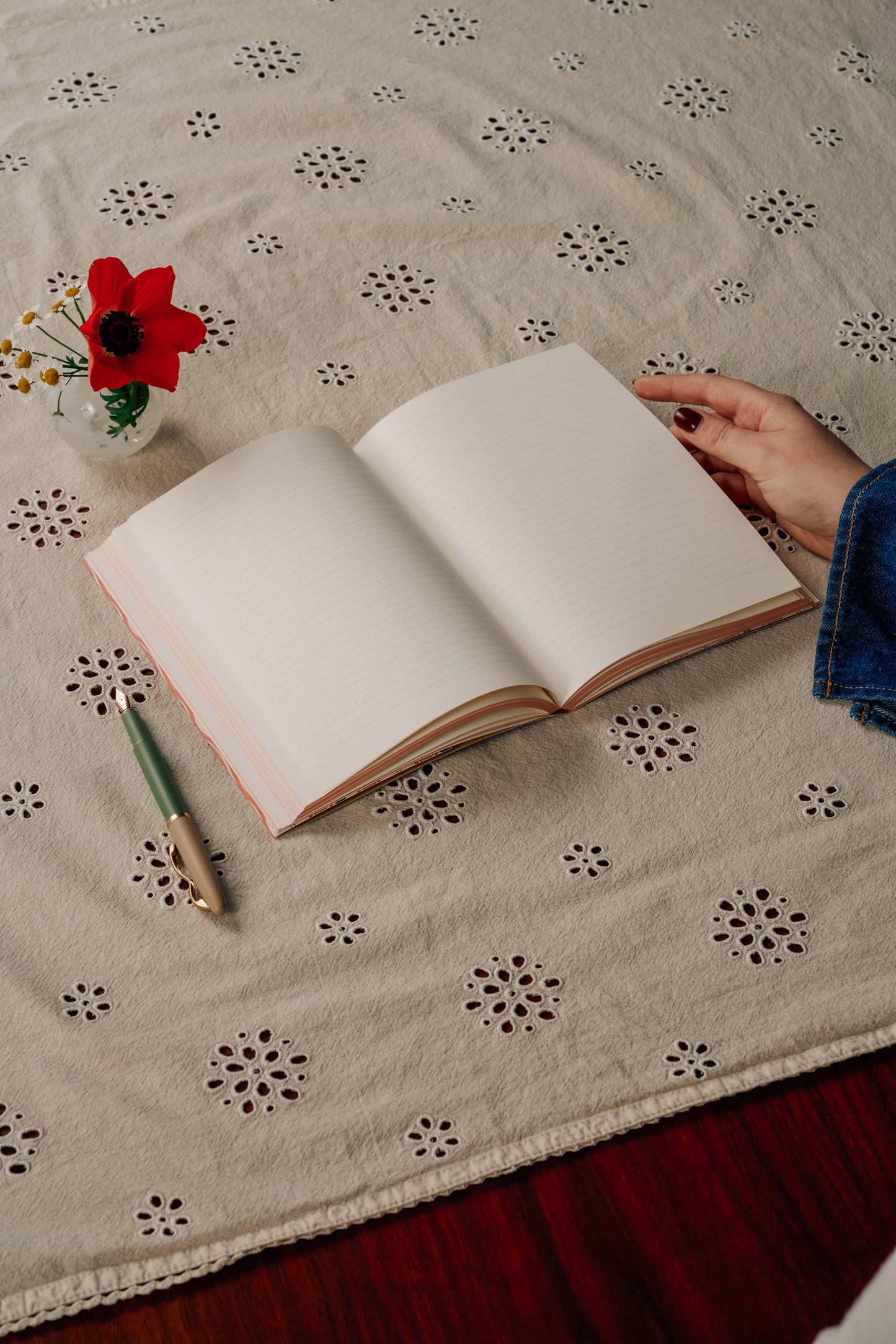 Papier - Cherry Wave Softcover Lined Notebook