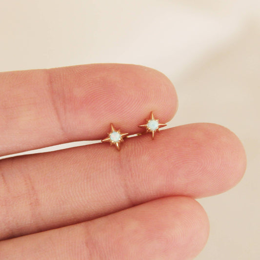 MAIVE - Tiny Opal Star Studs