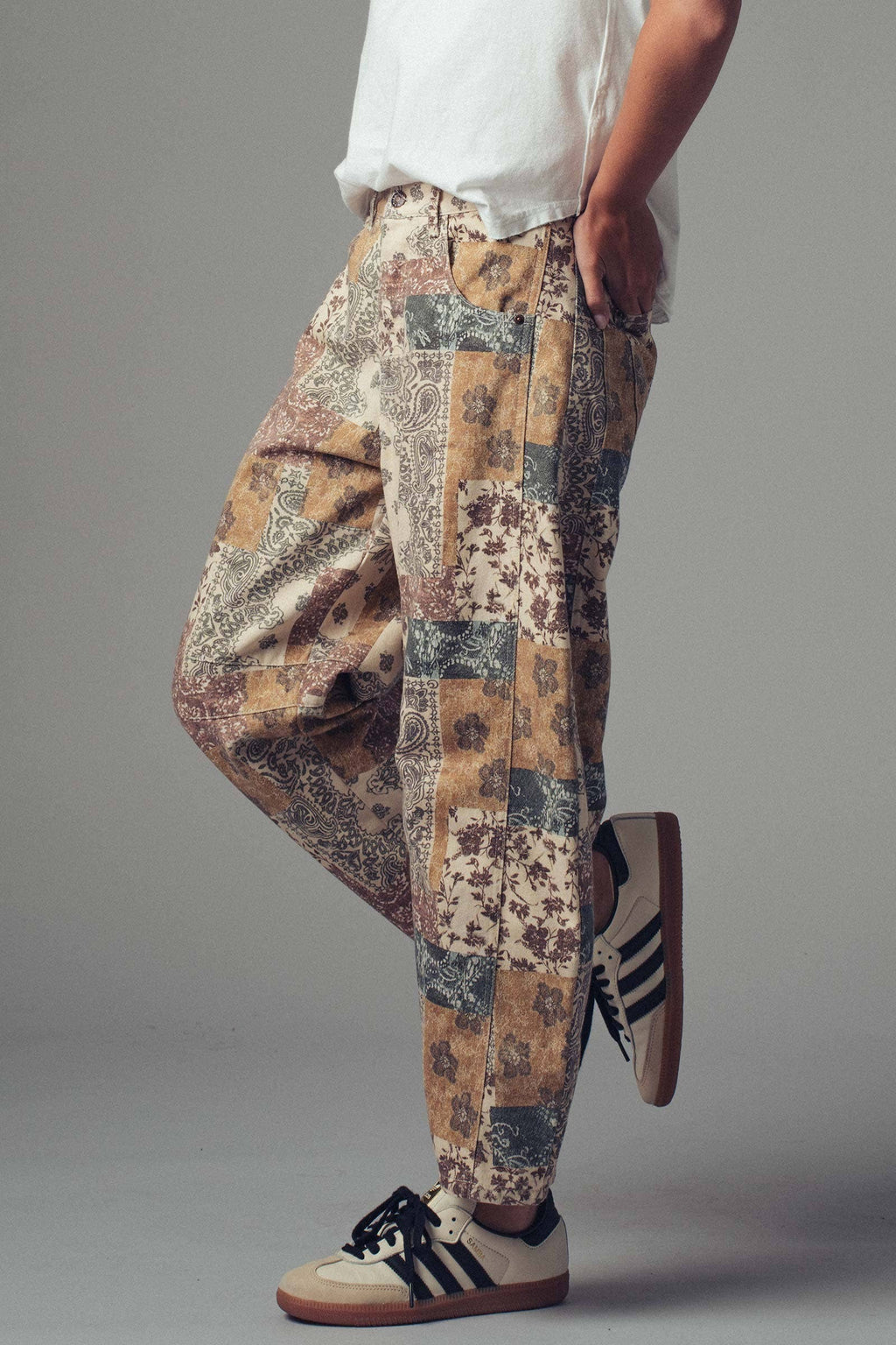 Urban Daizy - Boho Patchwork Wide Leg Pants