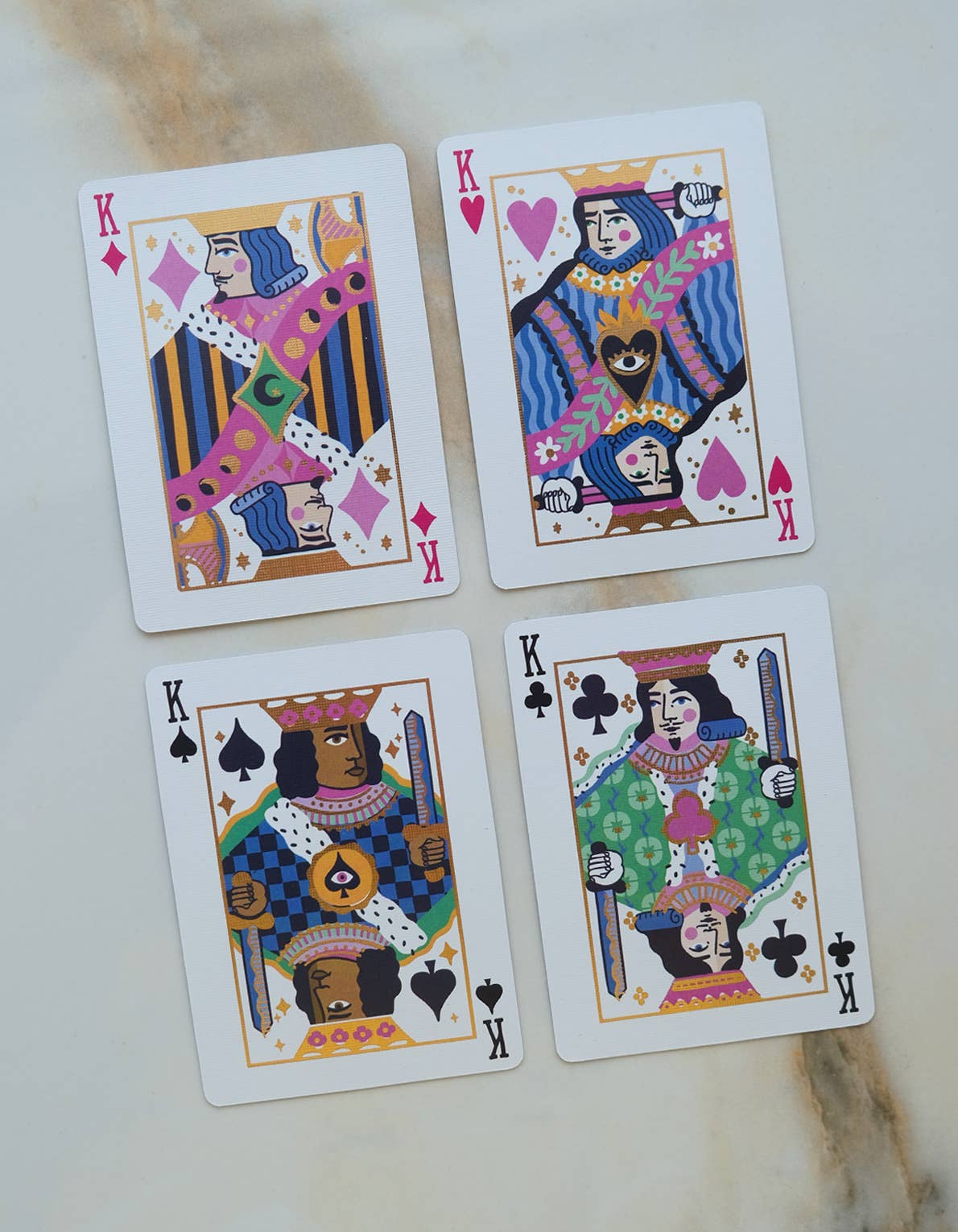 Idlewild Co. - Neon Royals Playing Cards | Standard Deck