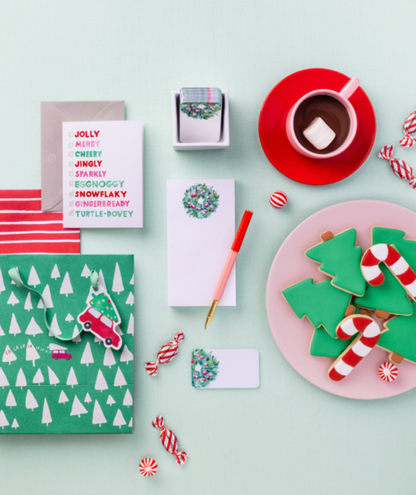E. Frances Paper - Fa La La La La Trees Christmas Cards Boxed Set, Set of 6