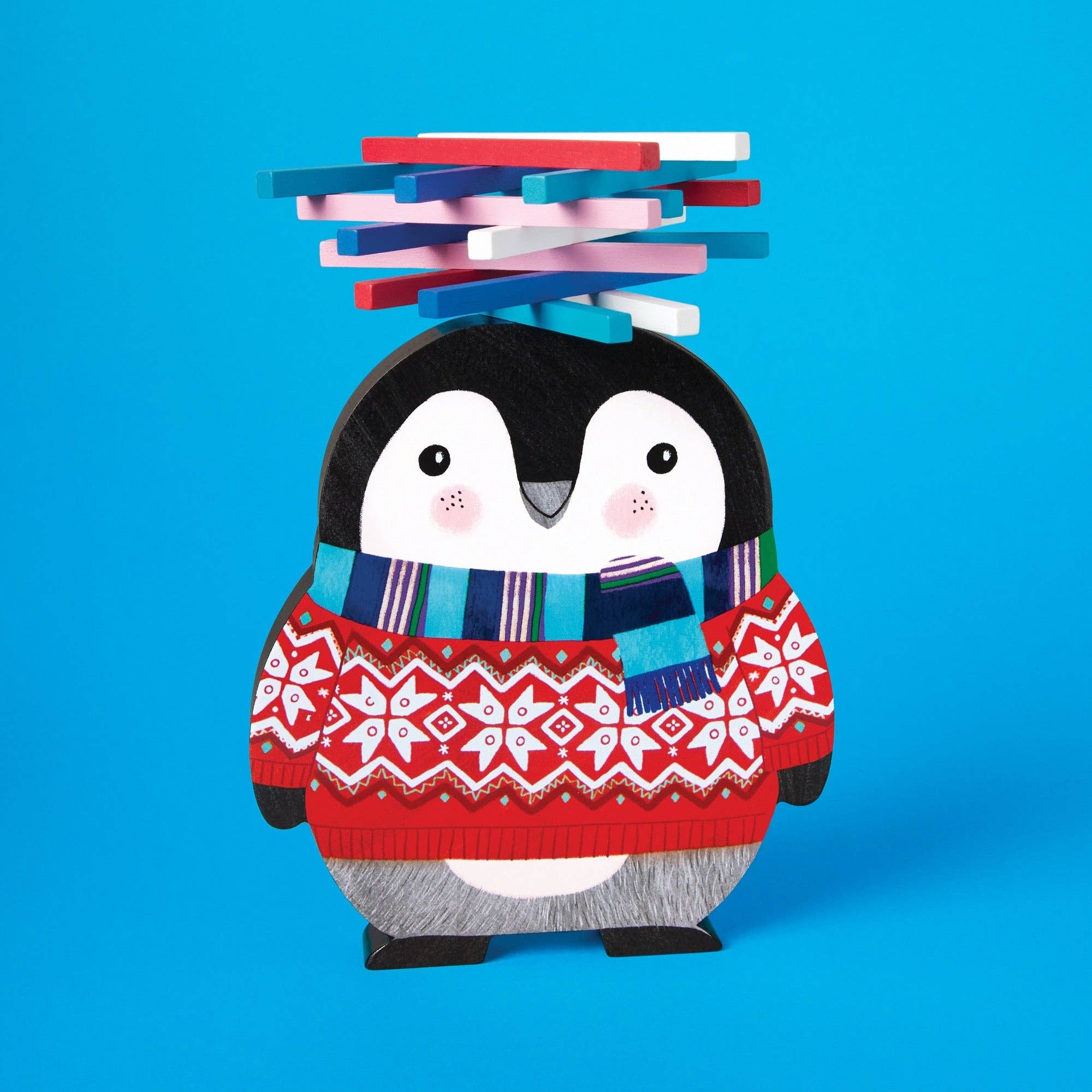 mudpuppy - Penguin Stack-up Wooden Balancing Game
