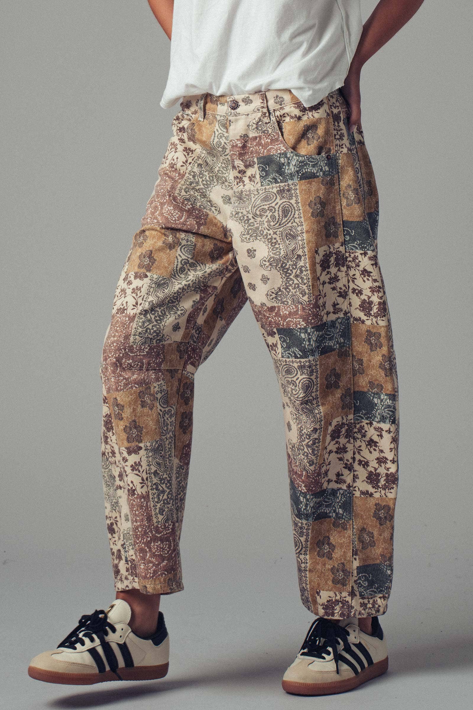 Urban Daizy - Boho Patchwork Wide Leg Pants