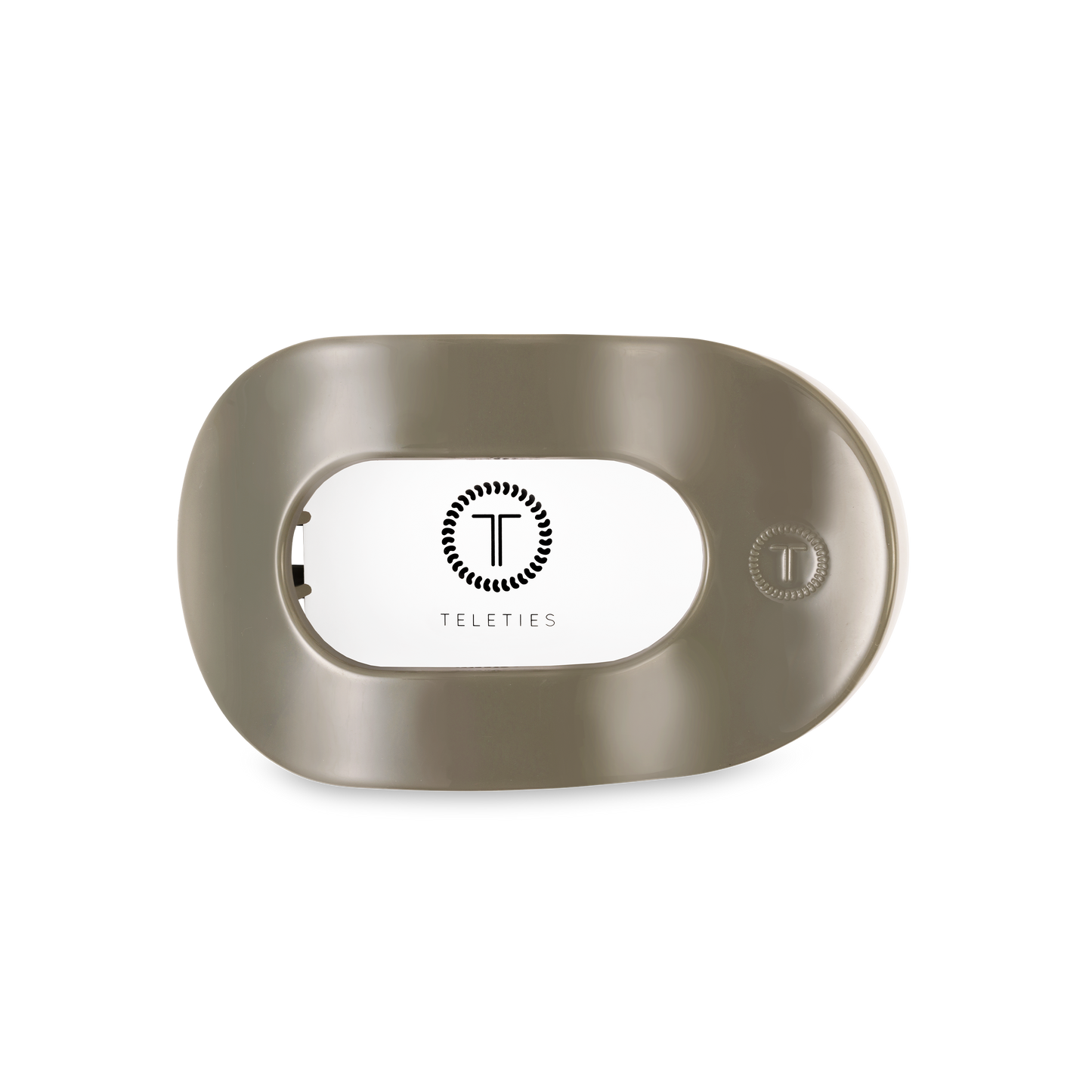 TELETIES - Flat Round Hair Clip | Medium | Sage It Ain't So