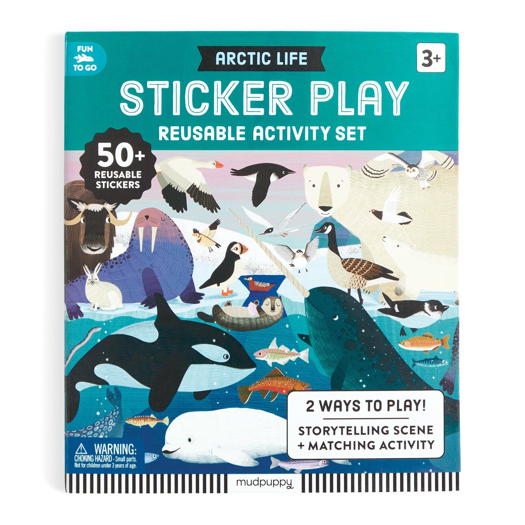 mudpuppy - Arctic Life Sticker Play Reusable Activity Set